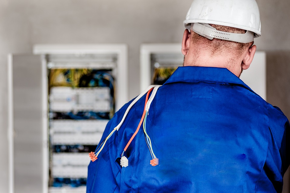 Man fixing the main panel