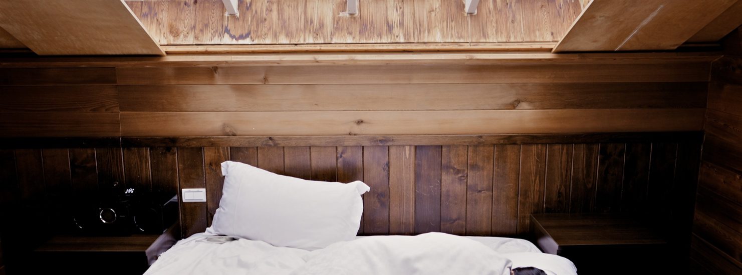Woman comfortably sleeping