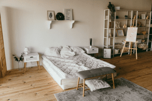clean bed